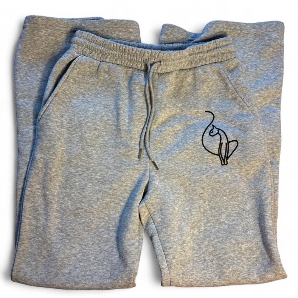Baby Phat Grey Fleece Sweatpants Medium — Y2K Streetwear